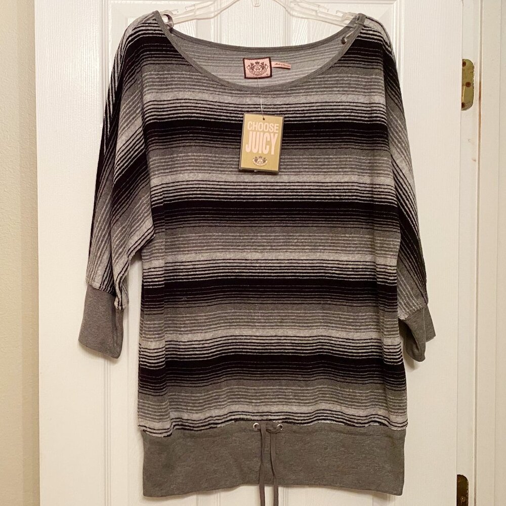 New Vintage Juicy Couture Terry Drawstring Top